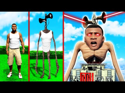 GTA 5 - FRANKLIN zu SIREN HEAD GOTT upgraden!!
