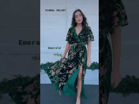 Velvet + Floral Dream Dress | 3 Trendy Colors