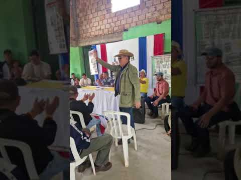 Reunión de dirigentes de organizaciones sociales en Capiibary San Pedro