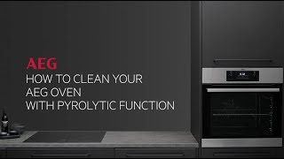 How to clean your AEG oven with pyrolytic function