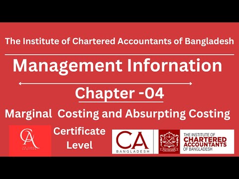 CL MI Chapter 04  Marginal & Absorption Costing  CA Intermediate  Md  Arshadul Kabir FCA  New Syllab
