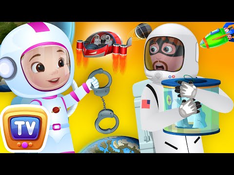 Saving the Moon Rocks - A Space Adventure Episode - ChuChu TV Police Fun Stories for Children