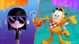 Nickelodeon All-Star Brawl - Lucy Loud vs Garfield  - Gameplay PC 2021