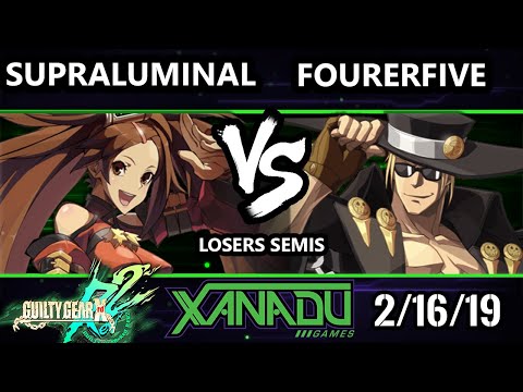 F@X 289 GGXRD2 - Supraluminal (Jam) Vs. fourerfive (Johnny) - Guilty Gear XRD Rev 2 Losers Semis
