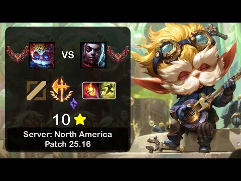 Heimerdinger Mid vs Ekko - NA GrandMaster - Patch 25.16