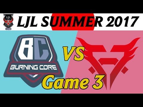 【LoL】| LJL Summer 2017 | Burning Core vs 7th Heaven | Game 3 | English Unofficial Cast