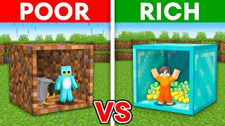 Download lagu Milo POOR vs Chip RICH: HOUSE INSIDE A DIRT vs DIAMOND BLOCK Challenge in Minecraft mp3