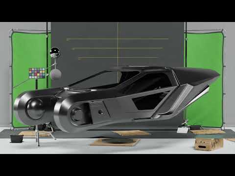 Blade Runner 2049 Spinner - 3D Model Work in Progress