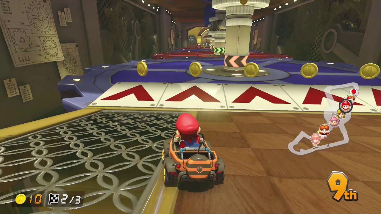 mariokart8deluxe 　サンダーカップ　チクタクロック