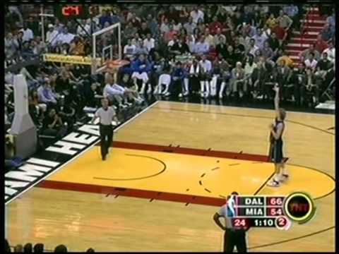 Dirk Nowitzki 41 pts,10 reb, season 2005 mavs vs heat
