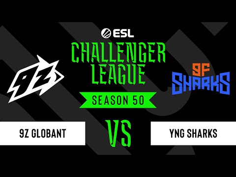 LIVE: 9z Globant vs YNG Sharks - ESL Challenger League - Season 50 SA