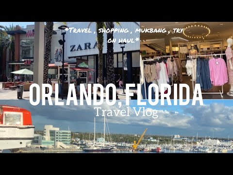 Weekend trip to Orlando,Florida | travel , shopping , try-on haul |