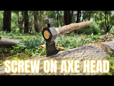 Screw on Axe/Tomahawk Head │ Never Worry About Broken Axe Handles Again!