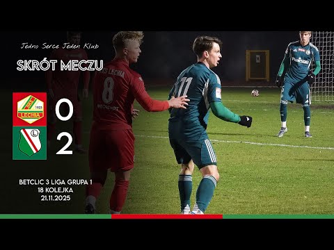 SKRÓT MECZU | LECHIA TOMASZÓW MAZOWIECKI - LEGIA II WARSZAWA