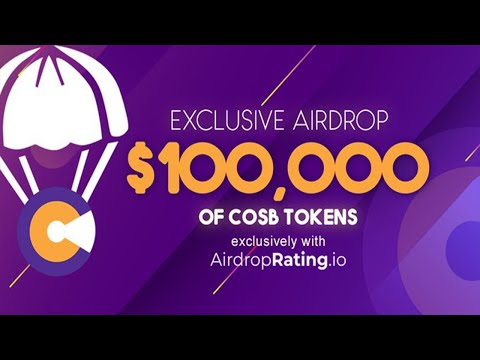 Já listado - Campanha de Airdrops de U$100,000 Dólares da COSBALL  !