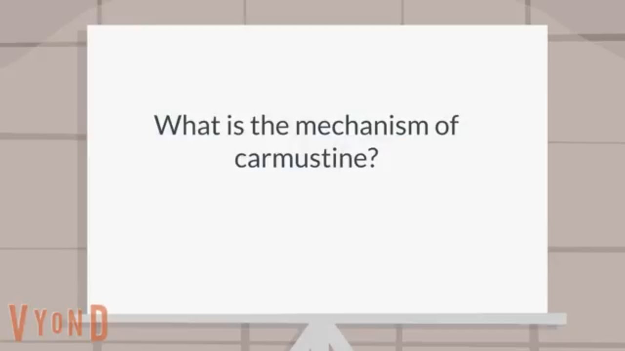What is the mechanism of carmustine? - YouTube