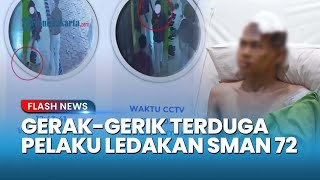 Terekam CCTV! Detik-Detik Mencekam Terduga Pelaku Sebelum Ledakan Dahsyat di SMAN 72 Jakarta