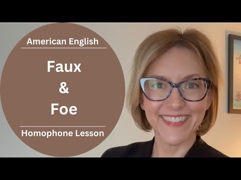 美式發音教學：FAUX 和 FOE 傻傻分不清楚？｜同音詞發音辨析｜英文發音課 #learnenglish (Pronounce FAUX & FOE | American English Homophones | English Pronunciation Lesson #learnenglish)