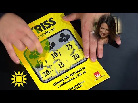 Dagens trissvinnare: "Det får bli en extra stor bebis-säng i guld" - Nyhetsmorgon (TV4)