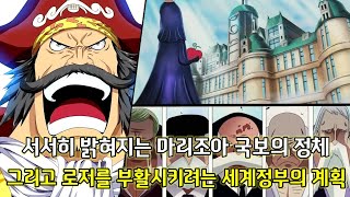 [원피스 분석]충격적인 마리조아 국보의 정체 그리고 조이보이 로저 고대거인족의 비밀