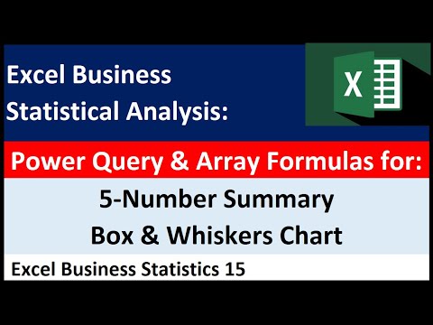 Excel Statistical Analysis 01 Data Statistics