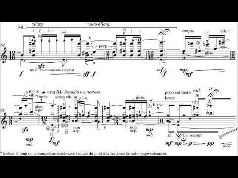 Eric Pénicaud - Puis le Rayon Vert... for Guitar (2011) [Score-Video]