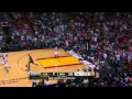 LeBron James jumps over John Lucas for alley-oop: Chicago Bulls at Miami Heat
