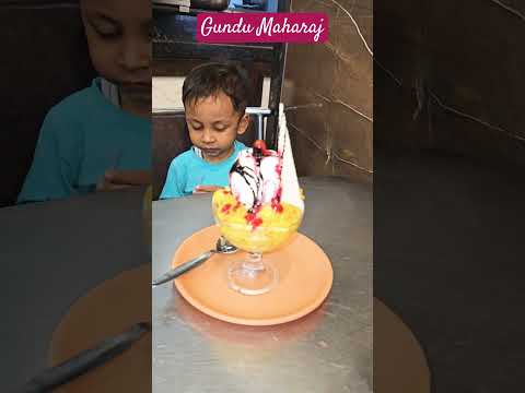 Gundu Maharaj Enjoying Ice-cream