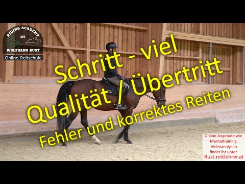 F123 High quality/crossing at the walk! Riding horses correctly at the walk - what riders need to...