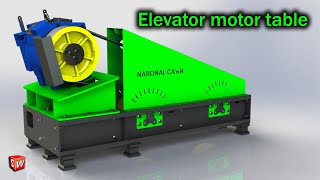 Elevator motor table _Elevator training #design
