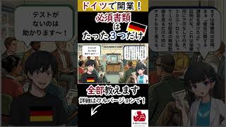 ドイツで開業！？必要書類、この３つだけです。