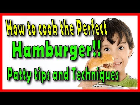 Homemade Burger Recipe - The perfect Hamburger Patty...