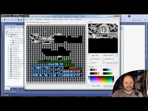 Legacy of the Wizard level editor development: title screen editing