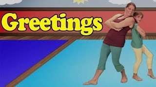 Yoga for kids - Children's Yoga - Greetings Song - Kids Songs by The Learning Station