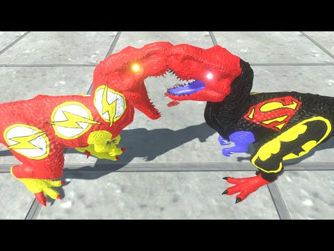 FLASH T-REX DEATH FALL - Animal Revolt Battle Simulator New Update