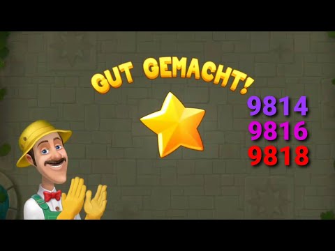 Gardenscapes    Level   9814 & 9816 & 9818