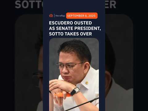 Escudero ousted as Senate president, Sotto takes over
