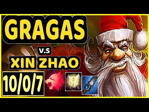 MEMENTO (GRAGAS) vs XIN ZHAO - 10/0/7 KDA JUNGLE GAMEPLAY - EUW Ranked DIAMOND