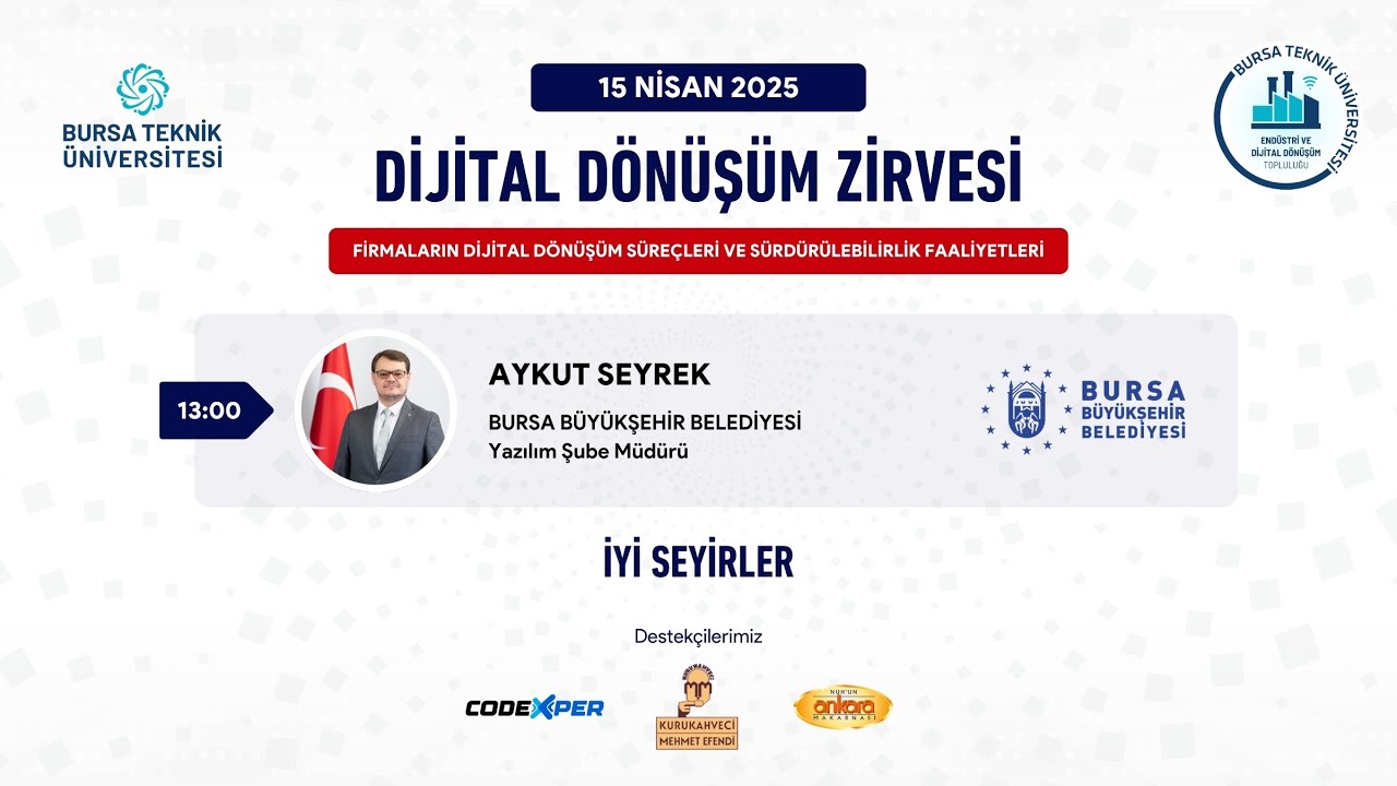 BTÜ'de Bursa Büyükşehir Belediyesi'nin Dijital Dönüşüm Süreçleri Konuşuldu