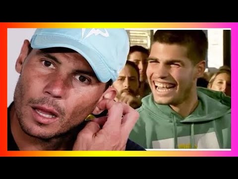 Carlos Alcaraz lauyghs at 'cojones' question after stunning Rafael Nadal win in Madrid Open