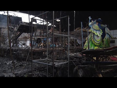 Mesmo após incêndio, integrantes da Alunão prometem desfile em Nova Friburgo