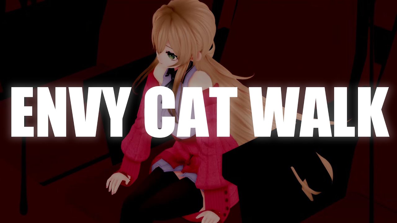 【MMD】自分の創作ｷｬﾗでエンヴィキャットウォーク