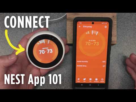 How to CONNECT & Use NEST App Wifi | Google Nest Learning Thermostat 3rd Gen | Smartphone SETUP