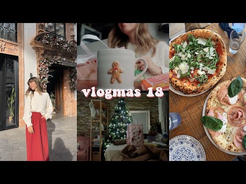 VLOGMAS 18 l regalo de amiga invisible, la mejor pizzería de Sevilla y al fin pongo luces al árbol