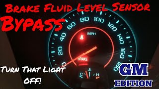 Low Brake Fluid Level Sensor Bypass GM Vehicles Camaro Warning See Disclaimer