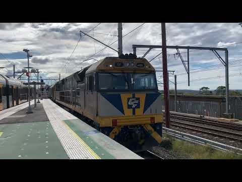 CF4405, QBX003 and CF4411 pulling a Grain Train Through Waterfall