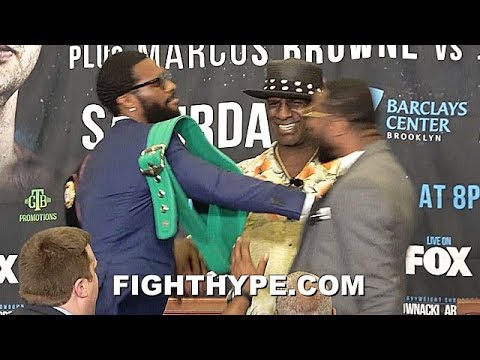 (WHOA) MARCUS BROWNE & JEAN PASCAL TRADE BLOWS IN PHYSICAL ALTERCATION; GO AT IT IN HEATED ENCOUNTER