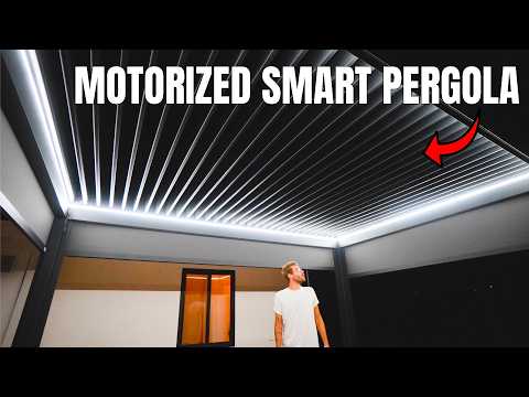 I Didn't Know This Existed!!! DIY Motorized Smart Pergola with Rotating Louvers