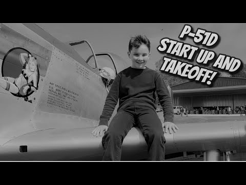 P-51D Startup and Takeoff!