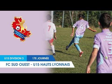 Résumé Vidéo FC Sud ouest 69 - U15 Hauts Lyonnais